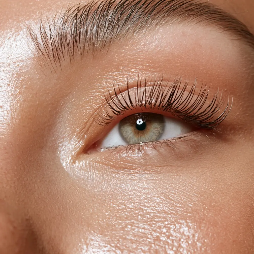 Natürlich geschwungene Wimpern nach einem Lashlifting bei Feminity Oberkassel in Düsseldorf